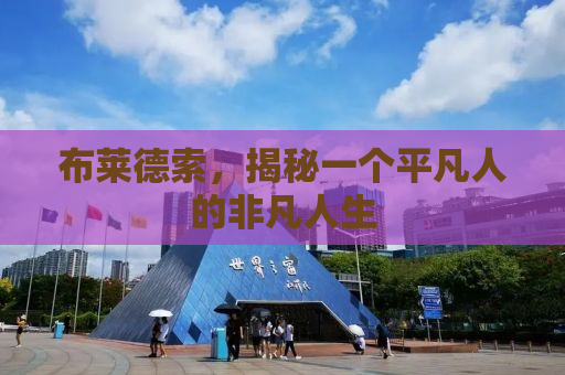 布莱德索，揭秘一个平凡人的非凡人生