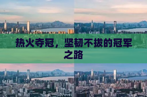 热火夺冠，坚韧不拔的冠军之路