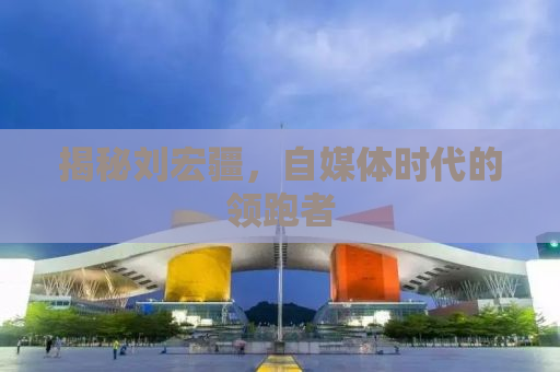 揭秘刘宏疆，自媒体时代的领跑者