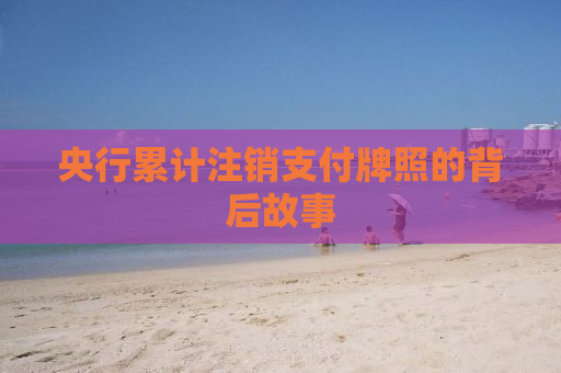 央行累计注销支付牌照的背后故事