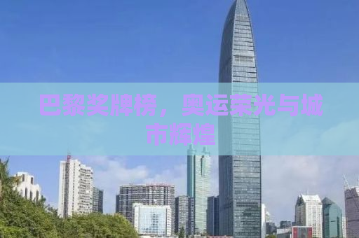 巴黎奖牌榜，奥运荣光与城市辉煌