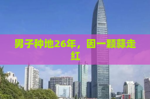 男子种地26年，因一颗蒜走红