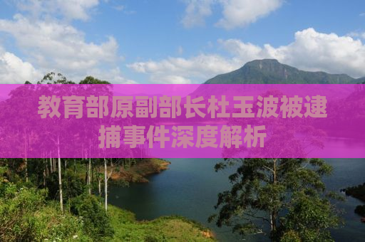 教育部原副部长杜玉波被逮捕事件深度解析