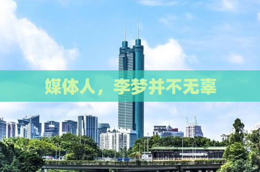 媒体人，李梦并不无辜