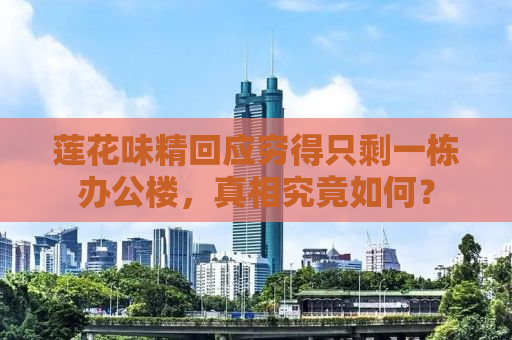 莲花味精回应穷得只剩一栋办公楼，真相究竟如何？