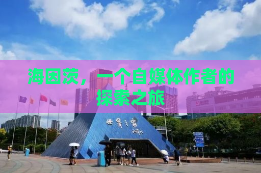 海因茨，一个自媒体作者的探索之旅