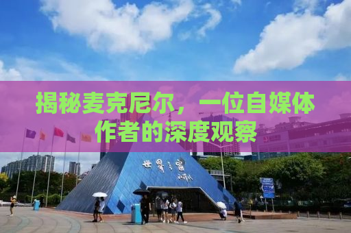 揭秘麦克尼尔，一位自媒体作者的深度观察