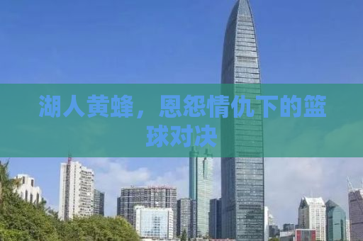 湖人黄蜂，恩怨情仇下的篮球对决