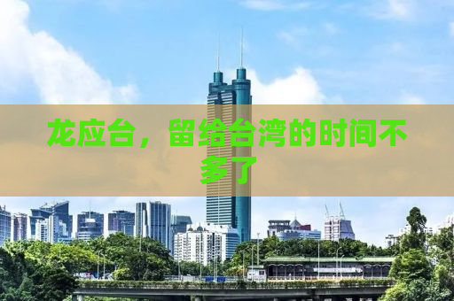 龙应台，留给台湾的时间不多了
