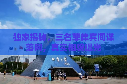 独家揭秘，三名菲律宾间谍落网，真实相貌曝光