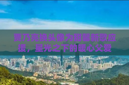 贾乃亮换头像为甜馨新歌应援，星光之下的暖心父爱