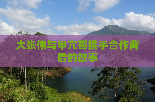 大张伟与甲亢哥携手合作背后的故事