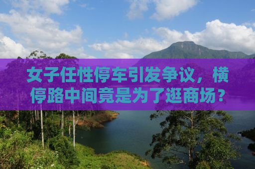 女子任性停车引发争议，横停路中间竟是为了逛商场？