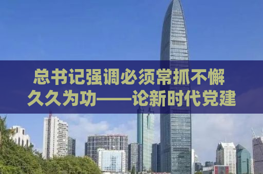 总书记强调必须常抓不懈 久久为功——论新时代党建工作的重要性与持续性