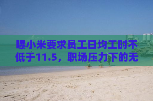 曝小米要求员工日均工时不低于11.5，职场压力下的无奈与挑战