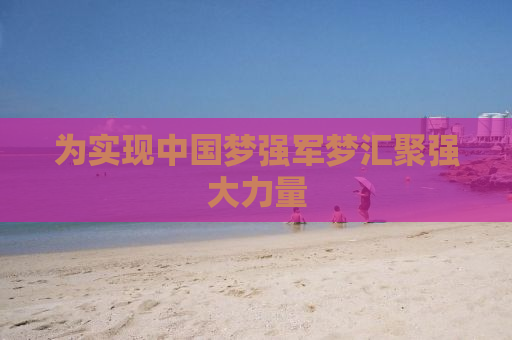 为实现中国梦强军梦汇聚强大力量