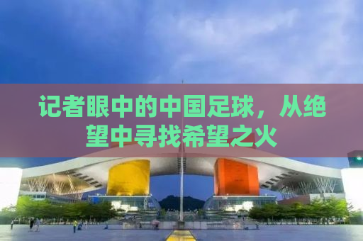 记者眼中的中国足球，从绝望中寻找希望之火